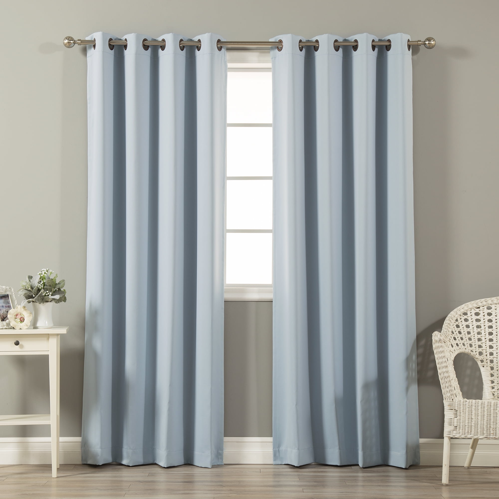 Quality Home Basic Thermal Blackout Curtains - Antique Bronze Grommet