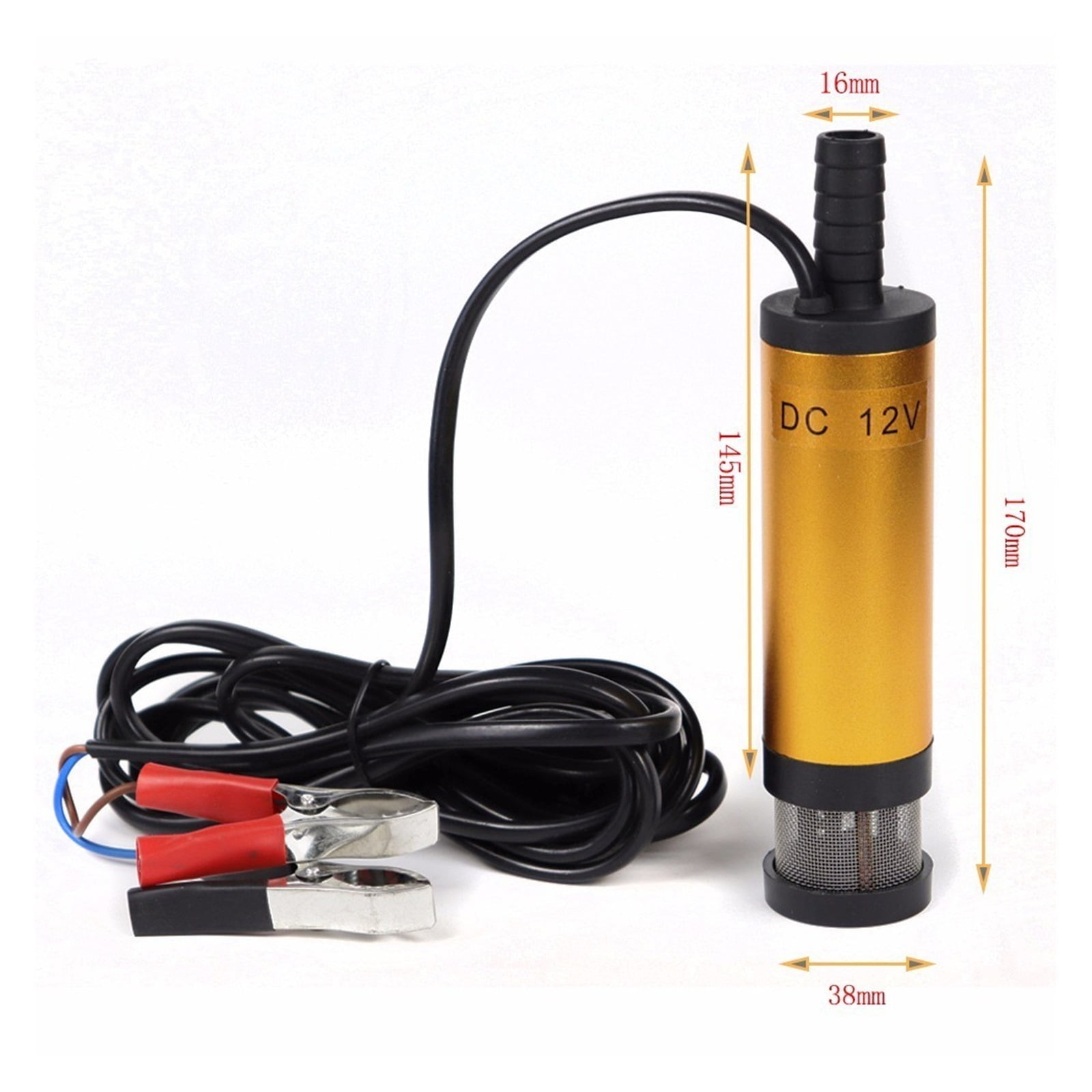 12V 24V DC Electric Submersible Pump ,Aluminum Alloy Shell,12L/min,fuel Transfer Pump 12 V Volt 24 For Pumping Diesel Oil Water ,Dependable & Durable