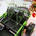 thumbnail image 3 of 36V Electric Ride On Car for Big Kids, 2 Seater 36V Powered Electric Ride on Toy with Rear Wheel Spring Suspension, Bluetooth, Music, Max 8.7 MPH, Kids Electric Vehicle for Boys Girls Ages 6+, Green, 3 of 8
