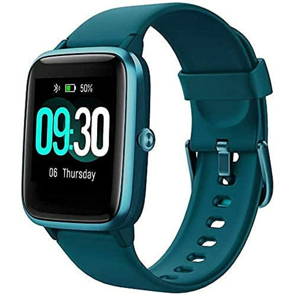 Smart Watch for Android/Samsung/iPhone, Activity Fitness Tracker with IP68 Waterproof for Men Women & Kids, Smartwatch with 1.3" Full-Touch Color Screen, Heart Rate & Sleep Monitor, Green