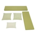 thumbnail image 1 of Linon Ensemble de 5 Coussins/oreillers en Polyester pour Coin Troyin, Vert Pomme, 1 of 14