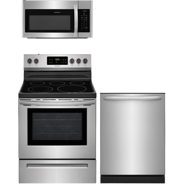 3Piece Stainless Steel Kitchen Package With FFEF3054TS 30" Electric