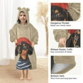 thumbnail image 3 of FORMRS Wearable Blanket Hoodie with Sleeves for Kids Cozy Flannel Sweatshirt, Dog Artist, 3 of 7