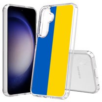 TalkingCase Slim Fit Phone Case Compatible for Samsung Galaxy S25(Not S25  Plus/Ultra), Flag Ukraine Print, Lightweight,Flexible, USA Print