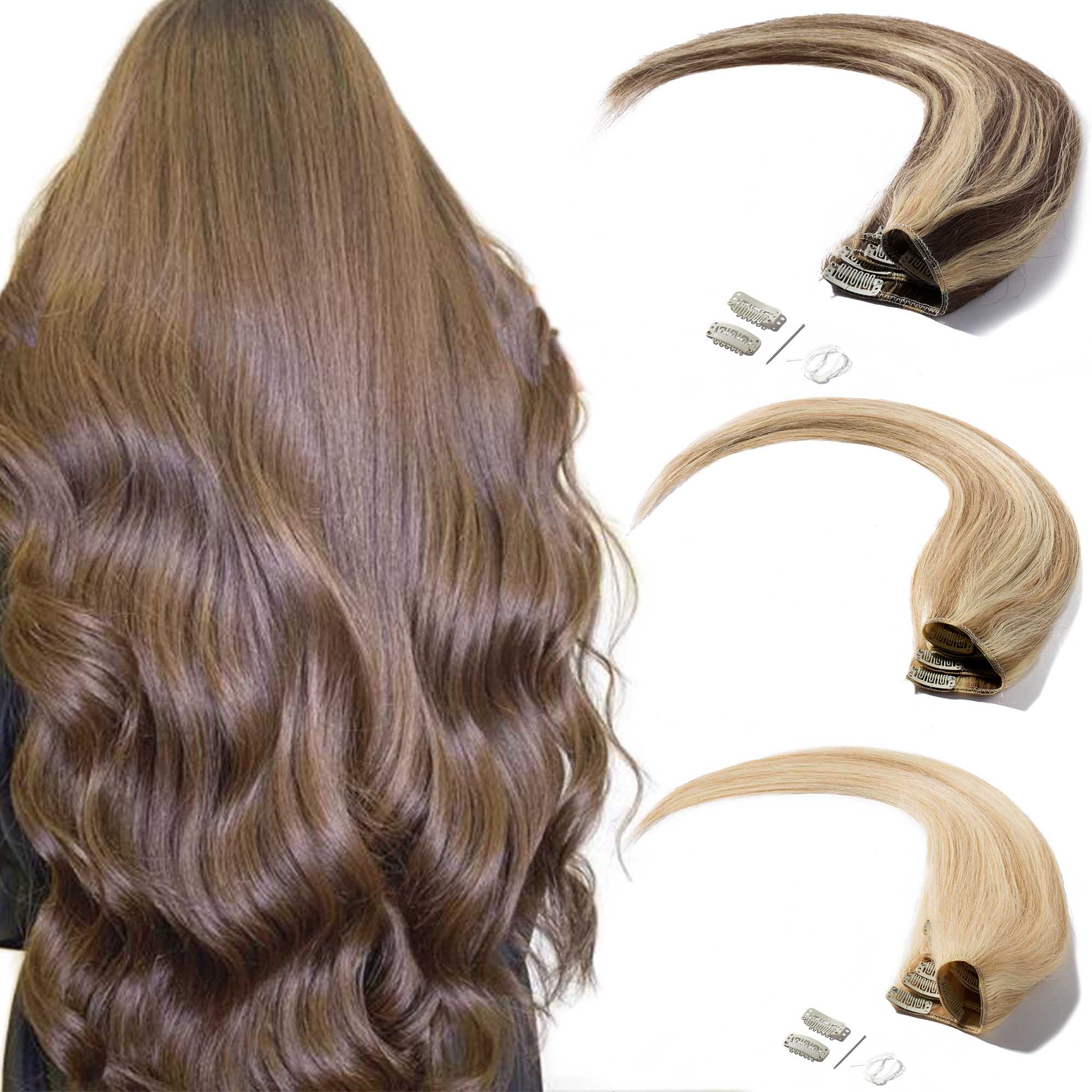 S Noilite 100 Remy Human Hair Extensions Clip In Hair Grade 7a