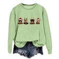 thumbnail image 4 of Christmas Sweatshirt Long Sleeve Crewneck Sweatshirt Festive Holiday Print Pullover Top Cozy Soft Casual Fashion Tunic Blouse For Seasonal Party Celebration And Daily Wear Christmas Sweater, 4 of 4