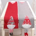 thumbnail image 4 of Xmas Doll Table Runner Pliable Confortable Noël Gris Larme-Résistance Set de Table Festif Réutilisable Rectangulaire Imprimé Nappe Fête, 4 of 6