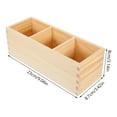 thumbnail image 2 of VERDANVERSE 1Set Office Desktop Organizer in Pine Wood with a Rectangular Design and Khaki for Modern Offices, 2 of 8