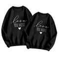 thumbnail image 3 of Matching Shirts for Couples Womens Sweatshirts No Hood Husband and Wife Lightweight Pullover Tops Womens Sweatshirts Lover Funny Print Pullover Sweatshirts for Teen Girls, 3 of 4