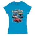 thumbnail image 5 of Ford Still Plays with Trucks T-Shirt American Classic F100 F150 Pickup Built Tough Vintage Offroad 4x4 Women's Tee, 5 of 7