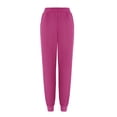 thumbnail image 4 of Women’s Scrub Pants Soft Stretch Cargo with Pockets Loose Fit Consider Sizing Down Hot Pink XL, 4 of 4