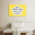 thumbnail image 2 of Elephant Stock Do What Makes Your Soul Shine Wall Art - Horizontal Canvas Wall Art - Living Room Wall Decor - Inspirational And Typography Canvas - Yellow And Black Decor - 36" x 24", 2 of 8