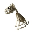 thumbnail image 3 of Figura de esqueleto de Halloween, escultura realista de animal, decoración creativa para el hogar. Gato, 3 of 9