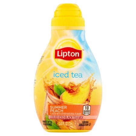 (8 Pack) Lipton Liquid Iced Tea Mix Summer Peach 2.43
