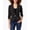 Black - blacks, variant on XOXO Womens Ruched Sleeve One Button Blazer Jacket, Black, Juniors, Small