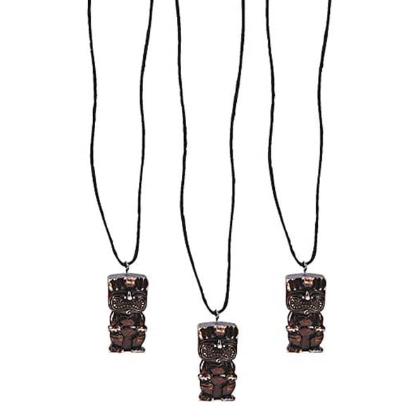 Happy Tiki Man Luau Party Necklace