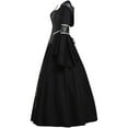 thumbnail image 3 of Women's Medieval Hooded Fancy Dress Renaissance Queen Witch Vampire Dress Victorian Long Dress, 3 of 5