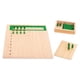 thumbnail image 1 of Juego de matemáticas aritméticas.,Tableros Montessori de multiplicación y división,Juego de materiales de aprendizaje de matemáticas de madera para niños,Cuentas de ayuda para la, 1 of 9
