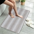 thumbnail image 1 of onlyliua Ofertas Semanales Felpudo de Microfibra Extra Grueso a Rayas, Antideslizante, para Entrada de Baño y Cocina, Absorbente de Agua, para Puerta de Baño y Cocina., 1 of 6