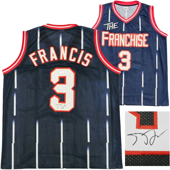 Houston Rockets Steve Francis Autographed Blue Jersey JSA 228968