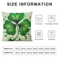 thumbnail image 5 of Nawypu St Patricks Day Pillow Cover Green Shamrock Pillow Cover Clover Lucky Throw Pillow Case Cushion St Patrick's Day Decoration for Sofa Couch Car Home Decor (Green Shamrock Heart), 5 of 5