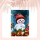 thumbnail image 5 of Ounissouiy Resina Navidad muñeco de nieve pintura de cristal portátil sin marco decorativo colgante de pared dormitorio sala de estar Artesanía, 5 of 6