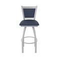 thumbnail image 5 of 870 Hadleigh 30" Swivel Bar Stool with Anodized Nickel Finish and Graph Anchor Seat and Back, 5 of 5