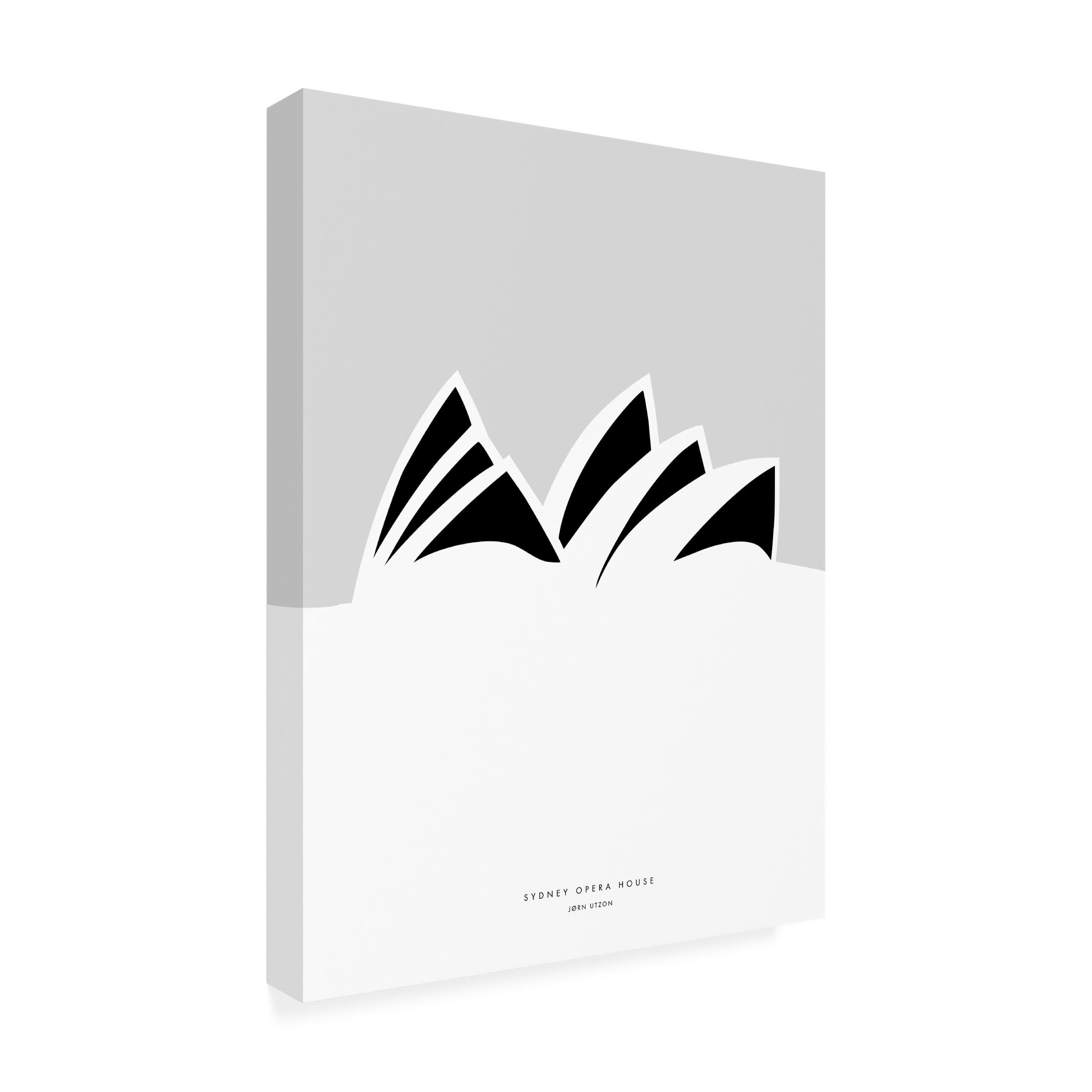 Rosana Laiz Blursbyai 'Minimal Sydney Opera House' Canvas Art