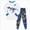 A42-White, variant on Boys Loose-fit Pajamas Long Sleeve Top and Pants Pajama Set for Big Boys 6-12 Months 12-24 Months 2t 3t 4t 5t 6t 7t 8t 9t Children(Yellow,3-4 Years)