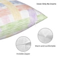 thumbnail image 5 of YFYANG Square Decorative Throw Pillow Case (Without Pillow Insert), Watercolor Line Stripe Texture Bedroom Sofa Car Cushion Cover, 26"x26", 5 of 9