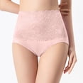 thumbnail image 3 of Elainilye Fashion Women's Underwear Breathable Lace Trimmed High Waisted Triangular Underwear for Women,Pink, 3 of 7
