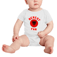 thumbnail image 2 of Newest Albania National Soccer Team Fan Cute Baby Rompers Baby Clothes (White, 3-6 Months), 2 of 5