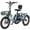 Light Blue, variant on MOONCOOL TK2 Adult Electric Tricycle with Reverse, 48V 15Ah Removable Battery, Peak 1000W Motor, 20x3.0" Fat Tire, 60-Mile Range, 15.5 MPH