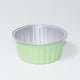 thumbnail image 1 of Nvzi Paquete de 100 mini moldes desechables para pasteles, moldes circulares de aluminio para hornear, moldes pequeños para pasteles de 8,3 x 8,3 cm, recipientes para cupcakes individuales (verde), 1 of 5