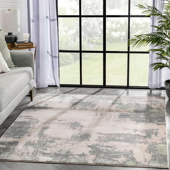 Well Woven Barclay Kalia Modern Geometric Grey Green 7'10" x 9'10" Area Rug
