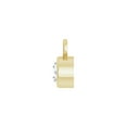thumbnail image 2 of Auriga Fine Jewelry 14K Yellow Gold 3 mm Natural Diamond BezeL- Set Dangle Earrings For Women (0.10ct, Color- G-H, Clarity- I1), 2 of 4