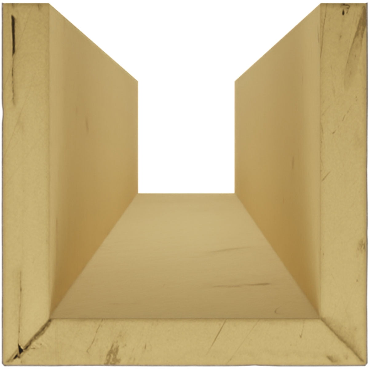 Ekena Millwork 12"W x 8"H x 10'L 3-Sided (U-beam) Riverwood Endurathane Faux Wood Ceiling Beam, Burnished Pine