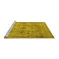 thumbnail image 2 of Ahgly Company Machine Washable Indoor Rectangle Persian Yellow Traditional Area Rugs, 2' x 5', 2 of 4