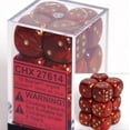 thumbnail image 2 of Scarlet Scarab Dice with Gold Pips D6 16mm (5/8in) Pack of 12 Chessex, 2 of 3