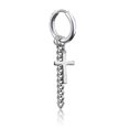 thumbnail image 5 of Juego de 2 pendientes coreanos de ADN Kpop con cadena de acero inoxidable y plumas para hombre y mujer, estilo rock grunge, hipster, punk, unisex, 1 par, estilo 35, producto 1 par, estilo 35, 5 of 5