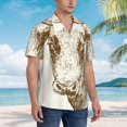 thumbnail image 3 of Susaid Cow Print Short Sleeve Shirts Button Down Casual Shirts Summer Beach Aloha Button Down Short Sleeve for Men ,Large, 3 of 7