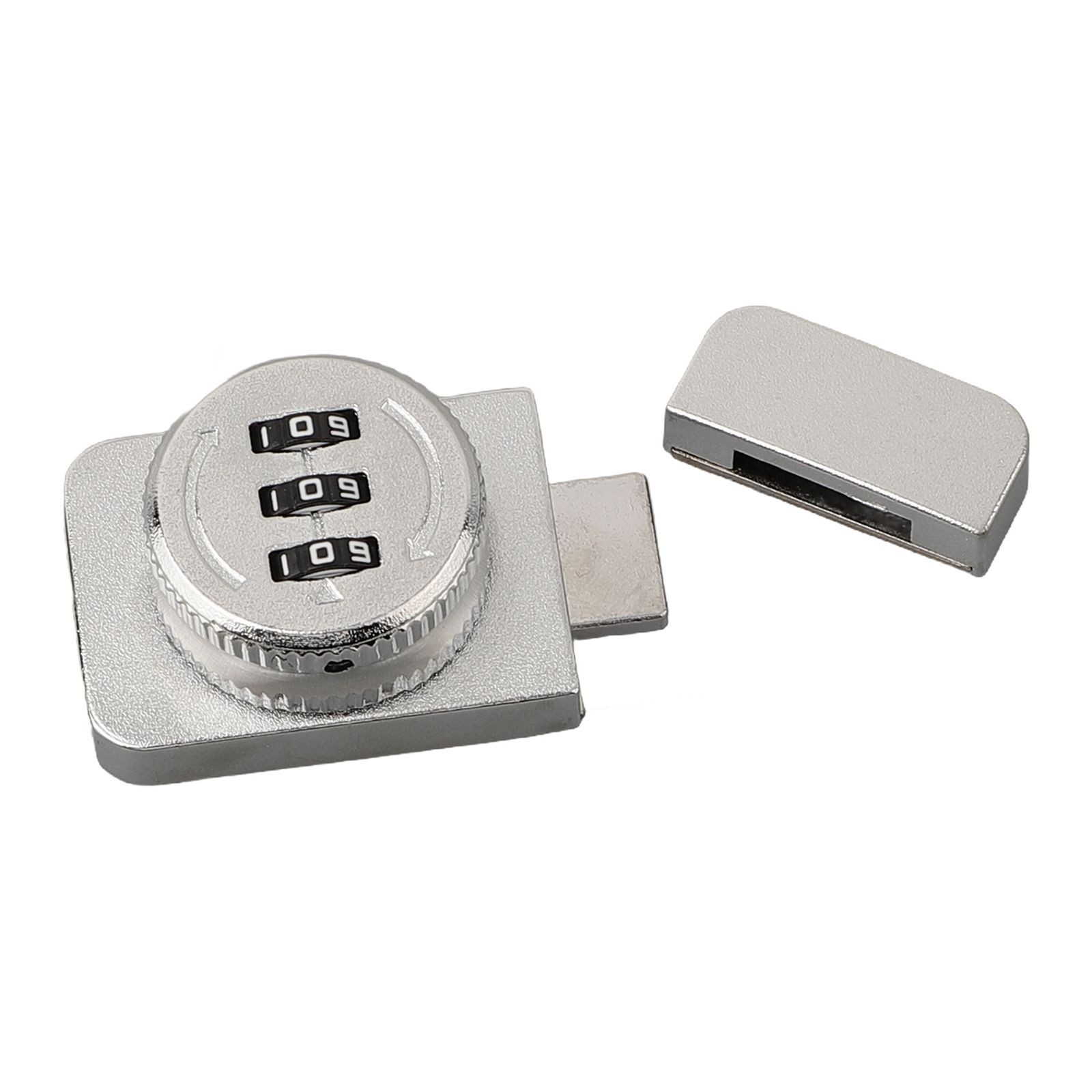 Lylong Home Essentials 3 Digital Keyless Combination Lock Password Display Cabinet Door Hardware Silver