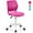 Rose, variant on Giantex Kids Desk Chair, Adjustable Swivel Chair for Children, Armless Mesh Task Student Study Chair w/Lumbar Support & Adjustable Height, Rolling Computer Chair, Rose