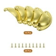 thumbnail image 3 of Uxcell 14pcs Drawer Handles for Kitchen Cupboard Furniture, Gold Tone, 3 of 5