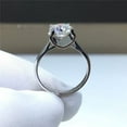 thumbnail image 4 of 0.5 / 1 / 2 Carat Engagement Ring for Women, 925 Silver Round Brilliant Cut Moissanite Promise Ring, Birthday Valentine's Day Mother's Day Gift for Her Girlfriend Wife Mom, 4 of 8