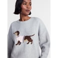 thumbnail image 4 of No Boundaries Motif Sweater, Lightweight, Women's and Women's Plus XXS-4X, 4 of 6