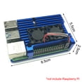 thumbnail image 2 of Ventiladores Dobles Cnc Caja De Aleación De Aluminio Carcasa De Metal De 4 Colores Con Disipadores De Calor Para Raspberry Pi 4B 4 Modelo B Speravity EL012619-00, 2 of 2