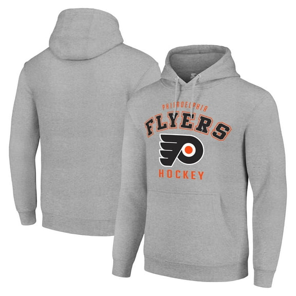 Men's Starter Heather Gray Philadelphia Flyers  Logo Pullover Hoodie
