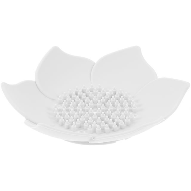 FENGGUIQU De Almacenamiento Para Jabón Con Floral Y Material De Silicona Resistente