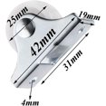 thumbnail image 2 of Mini Castors For Furniture 12 Pieces Fixed Caster Furniture Casters 25 Mm Mini Casters Transfer Casters Conveyor Bearing, 2 of 4
